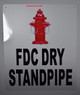 FDC Dry Standpipe SIGNAGE with Image