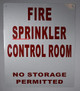 FIRE Sprinkler Control Room SIGNAGE