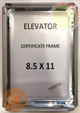 Elevator Poster FRAME (Silver, Heavy Duty - Aluminum) Front
