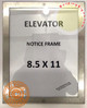 Elevator Poster FRAME (Lockable !!!, Stainless Steel, Heavy Duty-Commercial use) Front