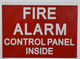 Fire Alarm Control Panel Inside Sticker  SIGNAGE