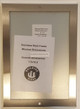 Elevator certificate frame  stainless Steel