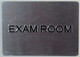 EXAM Room Sign with Tactile Text and Braille Sign -Tactile Signs The Sensation line Ada sign