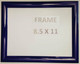 Dark Blue Snap Poster Frame/ Picture Frame / notice frame Front Load Easy Open Snap frame  Building Frame