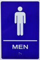 Men Restroom Sign -Tactile Signs  The Sensation line Ada sign