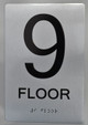 9th FLOOR ADA Sign -Tactile Signs  The sensation line  Ada sign