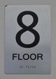 8th FLOOR SIGN ADA -Tactile Signs   Ada sign