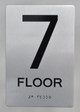 7th FLOOR ADA Sign -Tactile Signs  The sensation line  Ada sign