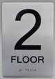 2ND FLOOR ADA Sign -Tactile Signs  The sensation line  Ada sign