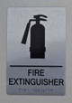 FIRE EXTINGUISHER ADA-Sign -Tactile Signs The sensation line  Ada sign