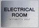 SILVER Electrical Room ADA Sign