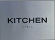 Kitchen ADA Sign The Sensation line -Tactile Signs Ada sign