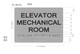 Elevator Mechanical Room ADA-Sign -Tactile Signs The Sensation line  Braille sign