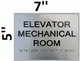 Floor number Lobby  Engraved Plastic (FLOOR NUMBER