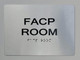 FACP Room ADA-Sign -Tactile Signs The sensation line  Ada sign