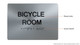 BICYCLE ROOM  Braille sign -Tactile Signs  The sensation line    Braille sign