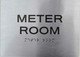 Meter Room ADA Sign -Tactile Signs  The sensation line Ada sign