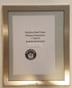 Elevator certificate frame stainless Steel