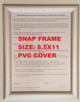 Aluminum Snap Frame for Poster es, 25mm Profile, Color Silver