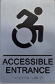 NYC Accessible Entrance ADA-Sign -Tactile Signs The Sensation line  Braille sign