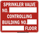 Sprinkler Valve Number Controlling Building Sign