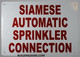 Sprinkler Siamese Sign