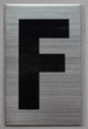 Apartment Number Sign  - Letter F