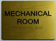 Mechanical Room Sign -Tactile Signs Tactile Signs   The Sensation line  Braille sign