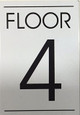 FLOOR NUMBER SIGN  - 4TH FLOOR SIGN