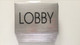 LOBBY SIGN - Delicato line (BRUSHED ALUMINUM 5.75 x4)