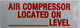 AIR Compressor Located in Basement Level SIGNAGE