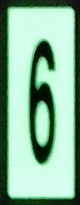 PHOTOLUMINESCENT DOOR NUMBER A  BUILDING SIGNAGE