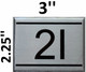 2I  Apartment number sign