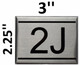 2J  Apartment number sign
