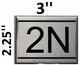 2N  Apartment number sign