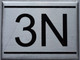 Apartment number sign