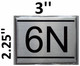 6N  Apartment number sign