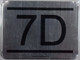 Apartment number sign