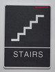 Ada sign STAIRS Sign- The Leather Sheffield ADA line