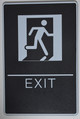 Braille sign EXIT Sign- The Standard ADA line