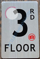 3RD FLOOR SIGN