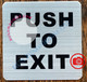 PUSH TO EXIT SIGN