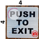 PUSH TO EXIT SIGN