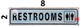 RESTROOMS SIGN