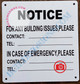 NOTICE FOR ANY BUILDING ISSUES PLEASE CONTACT_ SIGN