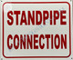 Signage Standpipe Connection