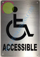 ACCESSIBLE Arrow Sign