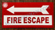 FIRE Escape  Left Arrow