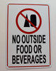 HPD NO Outside Food OR Beverages