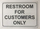 HPD Restroom for Customer ONLY